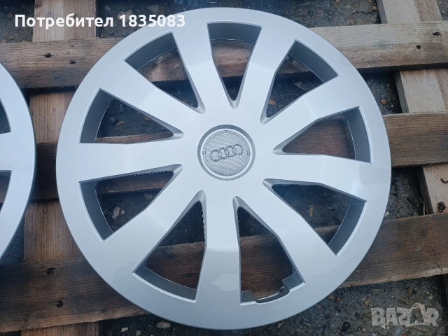 Оригинални тасове Audi 15 цола, снимка 4 - Аксесоари и консумативи - 50455479