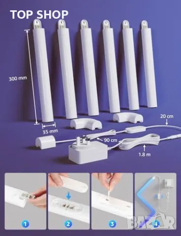 Нови Интелигентни Стенни Светлини Lepro WL1 Персонализация и AI осветление, снимка 4 - Лампи за стена - 49307014