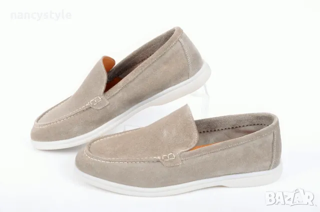 НОВО! Мъжки мокасини от естествен велур - Три цвята, снимка 2 - Мокасини - 49783486
