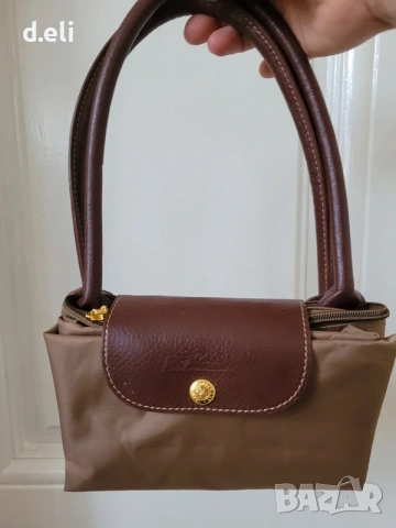 Longchamp Original 100% Кожа Страхотен голям сак, снимка 13 - Сакове - 49463627