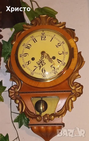 Рядък френски стенен бароков часовник луи 15 .