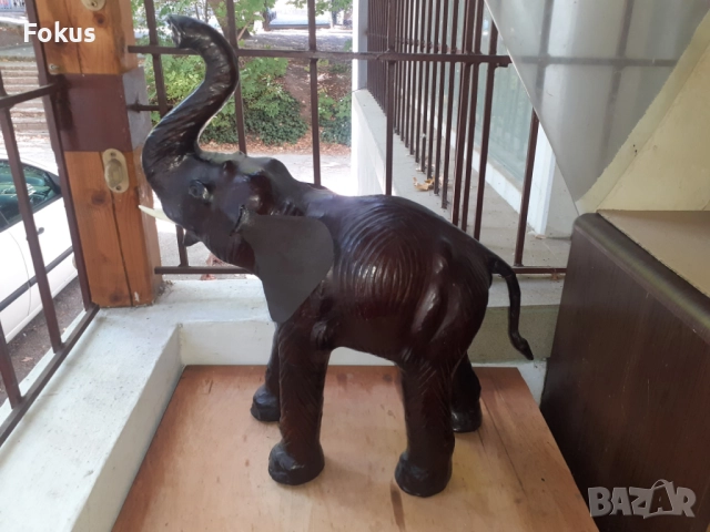 Голям кожен слон играчка слонче