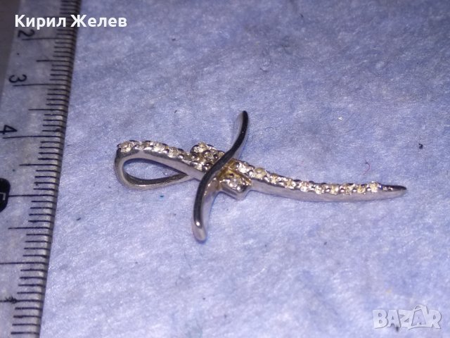 КРАСИВ СРЕБЪРЕН АРТ КРЪСТ СРЕБРО 925 ИНКРУСТИРАН с ЦИРКОНИ 30750, снимка 9 - Колиета, медальони, синджири - 40487641