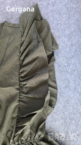 Рокля в камуфлажно зелено, снимка 2 - Рокли - 50947811