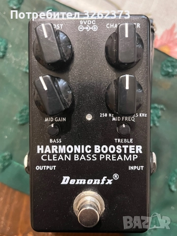Demonfx FX Harmonic Booster clean preamp педал за бас