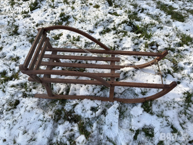 Българска  дървена шейна