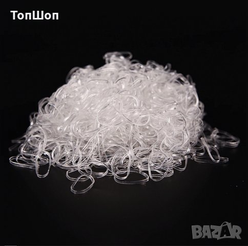 1000 бр. Силиконови ластици за коса , снимка 6 - Аксесоари за коса - 31511707