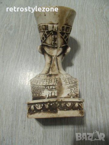№ 5085 стара фигура / статуетка - фараон  - размер 11 / 6 / 4 см   - синтетика / ?, снимка 4 - Други ценни предмети - 31895404