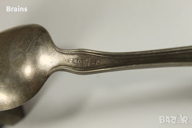 Стар Комплект Посребрени Прибори Вилици Лъжици, снимка 6 - Антикварни и старинни предмети - 53076893