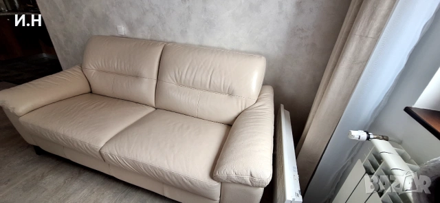 Заглавие: Луксозен италиански диван NATUZZI – Естествена дебела кожа (Като нов), снимка 7 - Дивани и мека мебел - 53898669