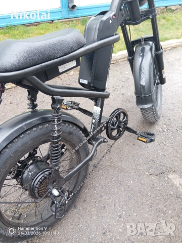 Електрически велосипед Z8 fite bike , снимка 3 - Велосипеди - 53956636