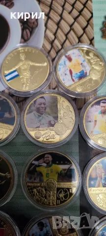 Монети с футболисти , снимка 8 - Нумизматика и бонистика - 48325871