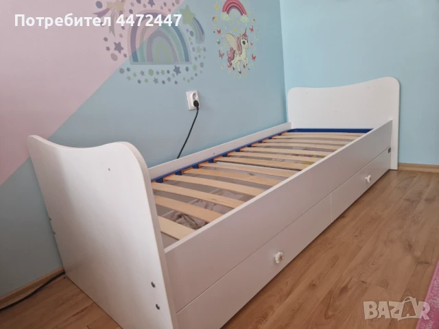 Детско легло Лорели с подматрачна рамка, снимка 11 - Спални и легла - 51402541