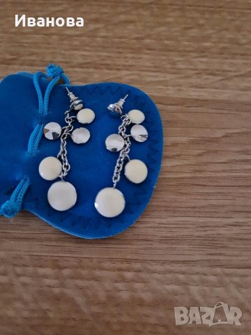 Продава сребърни обеци с опал, снимка 3 - Обеци - 31679900