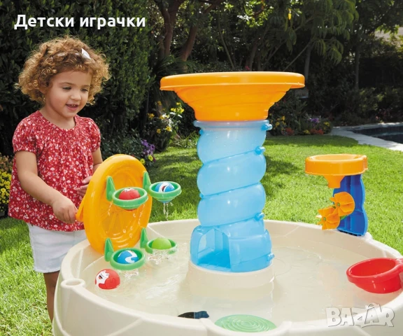 Детска маса за игра с вода, Little Tikes, със спираловидни улеи и топки, снимка 6 - Други - 50991290