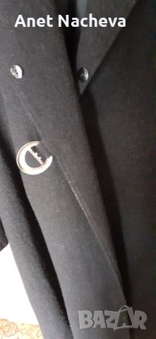Палто дамско вълнено, черно, снимка 5 - Палта, манта - 40818261