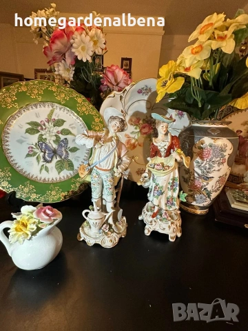 Антикварни Фигури Sitzendorf Germany | „В цветната градина“ | Circa 1927