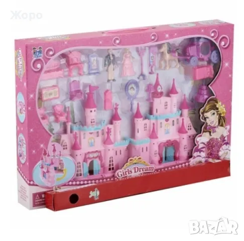 Замъкът на пепеляшка и принца с каляската със светлинни ефекти 132409, снимка 4 - Кукли - 47616942