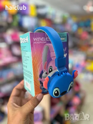 Детски слушалки Стич,Спайдърмен,Барби,Мики/Bluetooth слушалки