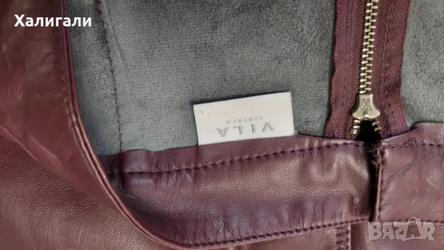 Пола от еко кожа размер Л Вила Vila, снимка 2 - Поли - 49149334