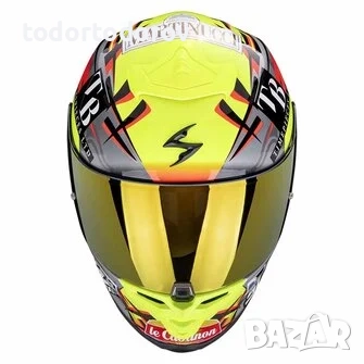 Мото Каска SCORPION EXO-R1 EVO II AIR Aron Canet Moto 2 ,М 57-58 см., снимка 2 - Аксесоари и консумативи - 52496661