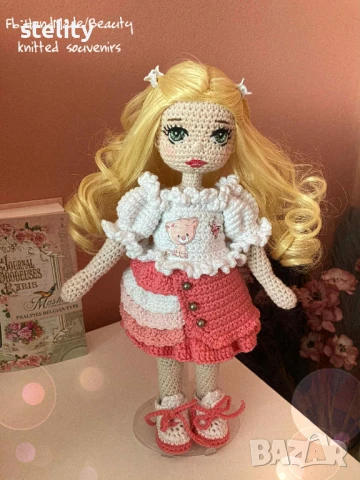 Плетена кукла Ема, снимка 2 - Кукли - 50945971