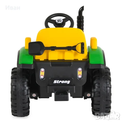 ТОП ЦЕНА!НОВО!Акумулаторен трактор с ремарке TERRON GREEN с 12V батерия,дистанционно,USB, снимка 5 - Детски велосипеди, триколки и коли - 55894033