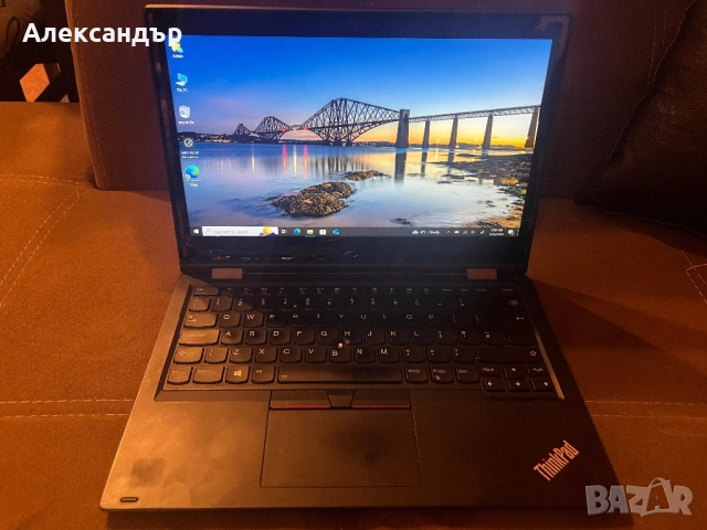 Lenovo L390 Yoga - Intel i7 8565U, 8GB DDR4, 256GB nvme, пукнат тъч
