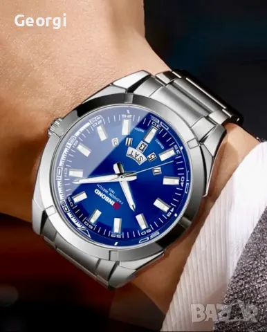 Мъжки класически кварцов часовник BinbonD Classic* С бизнес визия /металик!, снимка 8 - Мъжки - 49608369