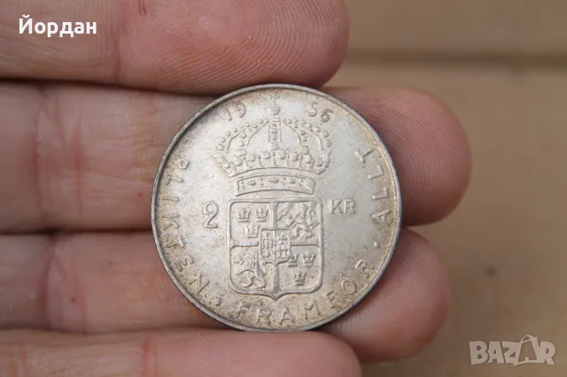 Швейцарска крона 1956-та година, снимка 3 - Нумизматика и бонистика - 47608319