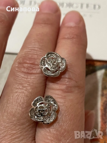 Дамски златни обеци, снимка 8 - Обеци - 54193678