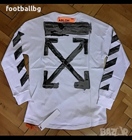 OFF WHITE 🔝🔝 оригинални мъжки тениски с къс или дълъг ръкав , снимка 4 - Тениски - 32821654