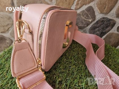 Розова Стилна Дамска Чанта , снимка 2 - Чанти - 52077441