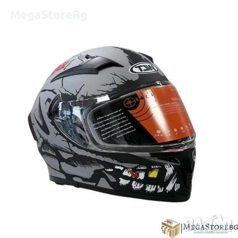 Каска за мотор 108 - размер S - Matt Grey 2, снимка 7 - Аксесоари и консумативи - 50576759