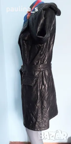 Естествена кожа / "Paisley Park" / Дамско капитонирано палто / манто / тренч , снимка 5 - Палта, манта - 49034157