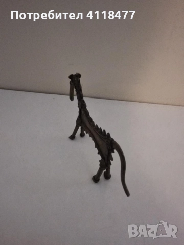 Ретро бронзова статуетка кон, снимка 3 - Антикварни и старинни предмети - 52254028