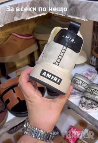 Amiri Дамски Светло Бежови Топли Зимни Боти Амири Код E965, снимка 2 - Дамски боти - 52059400