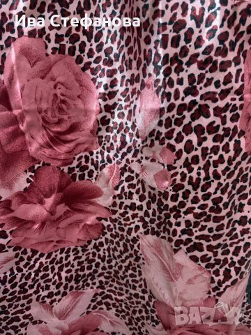 Сатенена леопардова нощница , снимка 4 - Нощници - 34403111