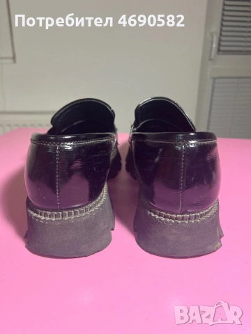 Черни официални обувки от естествена кожа, снимка 3 - Дамски елегантни обувки - 53047596