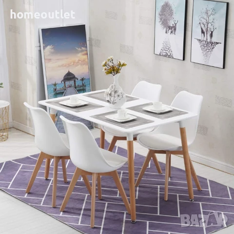 ПРЕОЦЕНЕНИ Трапезни столове D010-LEISURE MASTER LQ-YJX-4BAI, снимка 3 - Столове - 50617440