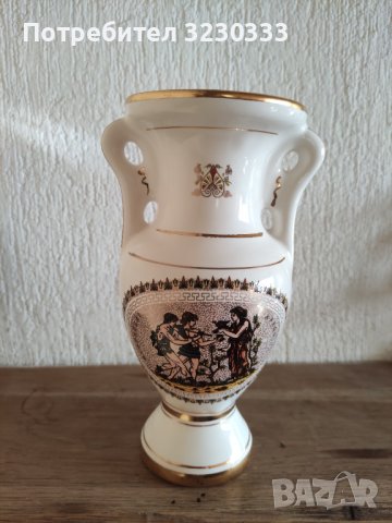 Порцеланова ваза 24 карата Гърция нова, снимка 10 - Антикварни и старинни предмети - 42842649