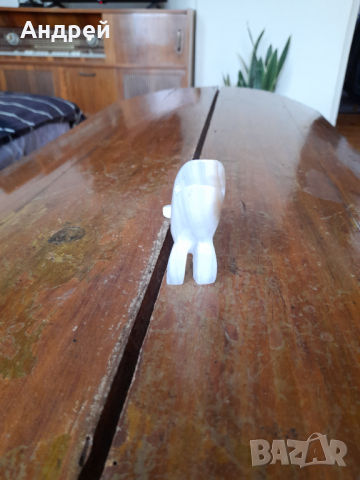 Стара Мраморна фигурка Делфин, снимка 2 - Други ценни предмети - 44511934