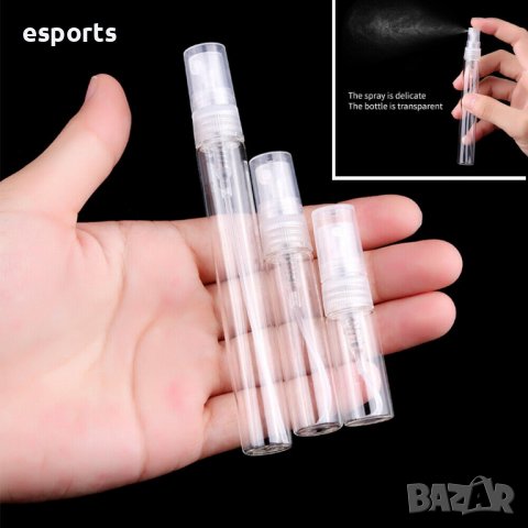 5x пулверизатори атомайзери стъклени за отливки парфюмни мостри 5ml 10ml 5мл 10мл, снимка 5 - Комплекти и лотове - 37903781