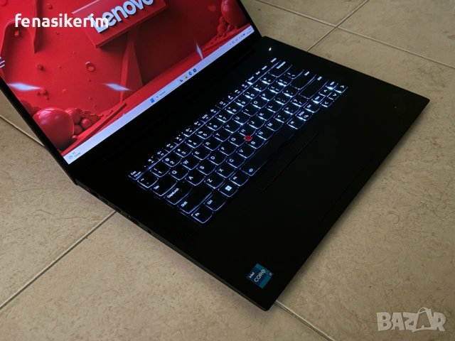 16' WQXGA 2.5K i7-11800H Lenovo ThinkPad P1 Gen 4 32GB DDR4/512GB NVMe/Nvidia RTX A2000/Гаранция, снимка 6 - Лаптопи за работа - 53094676