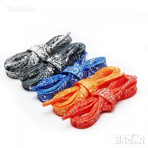 Бандана връзки за обувки - 5 модела, снимка 6 - Други - 37311679