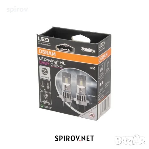 LED крушки OSRAM H7 12V 16W PX26D/PY26D-1 6500K, снимка 2 - Части - 55716049