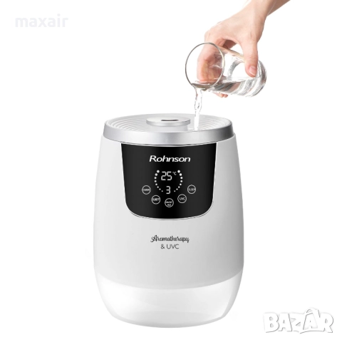 Ултразвуков овлажнител Rohnson R-9517 UV-C Антибактериален Ultrasonic*Гаранция 2 години, снимка 4 - Овлажнители и пречистватели за въздух - 52293508