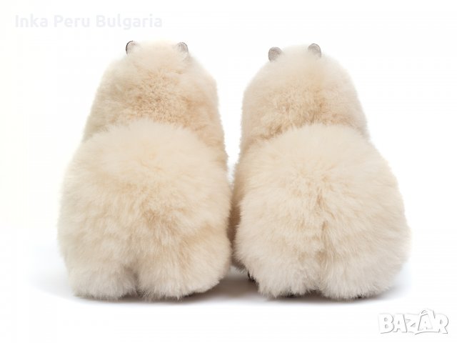  Усмихната алпака – голяма, 32 см, Blond, снимка 4 - Плюшени играчки - 37122396