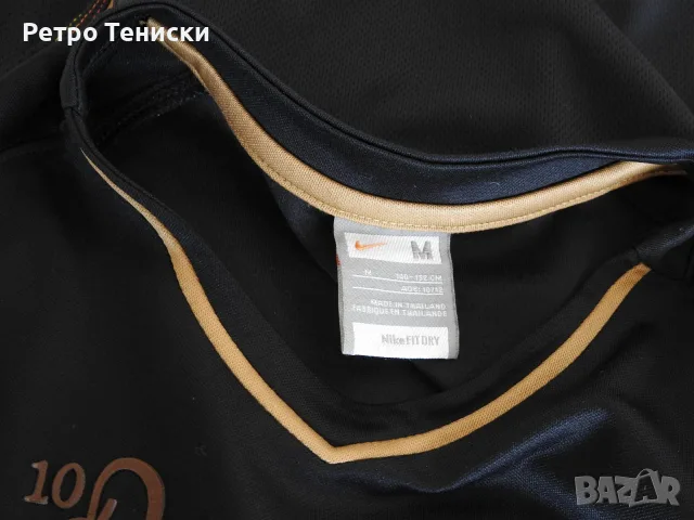 Тениска • Ronaldinho #10 • Nike • черно • размер M • Деца, снимка 4 - Тениски - 56314988