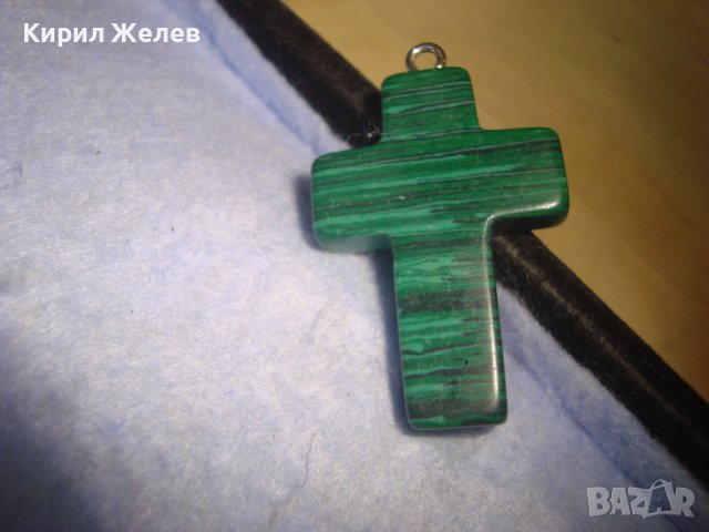 КРАСИВ ПОЛИРАН КРЪСТ - АРТ МЕДАЛЬОН от МАЛАХИТ 27501, снимка 7 - Колиета, медальони, синджири - 36973677